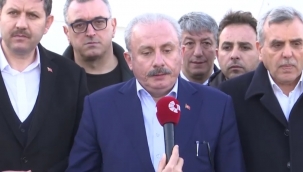 TBMM Başkanı Şentop'tan Şanlıurfa'daki depremzedelere ziyaret