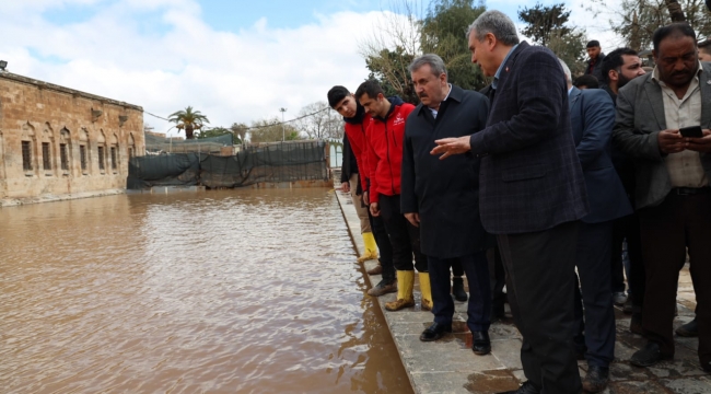 Başkan Beyazgül ve BBP Genel başkanı Destici afet bölgesinde 