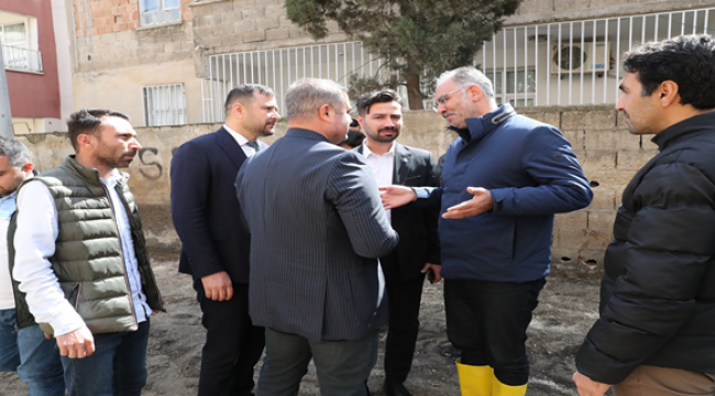 Eyyübiye'de Üstyapı Çalışmaları Kaldığı Yerden Devam Ediyor