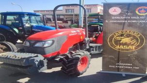 Isparta'da çalınan traktör Şanlıurfa'da bulundu