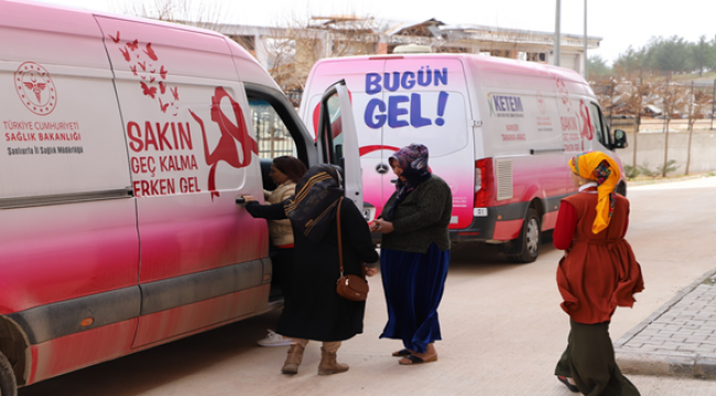 KYK yurtlarındaki vatandaşlara kanser taraması yapıldı