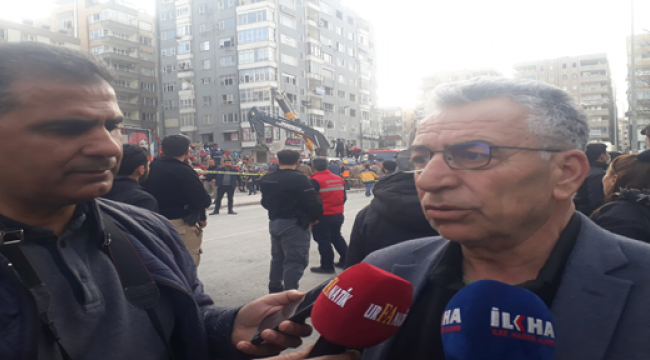 Şanlıurfa'da çöken binadan 10 dakikayla kurtuldu