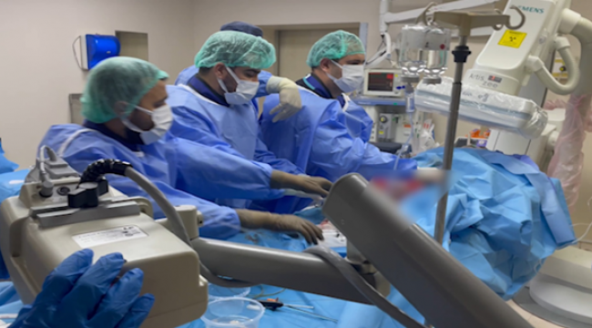 Şanlıurfa'da sadece anjiyografi yöntemiyle yapılıyor