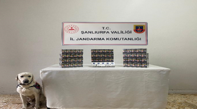 Urfa'da yol uygulamasında çok sayıda uyuşturucu ve kaçak sigara ele geçirdi