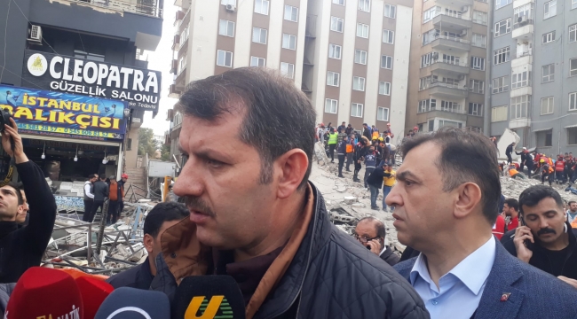 Vali Ayhan', Çöken bina ile ilgili açıklama 