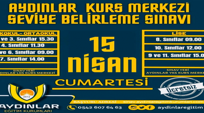 Aydınların büyük sınavına son iki gün! 
