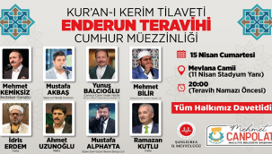 Haliliye'de Enderun Teravihi Geleneği Yaşatılacak