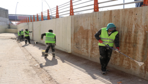 Haliliye'de Selin izleri dış cephe boyama çalışmalarıyla siliniyor