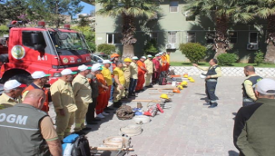 Orman yangınlarına karşı eğitim tatbikatı düzenlendi