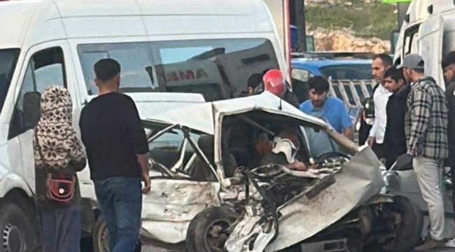 Şanlıurfa'da 3 aracın karıştığı kaza, 3 yaralı 