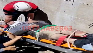 Şanlıurfa'da binanın boşluğuna düşen vatandaş yaralandı