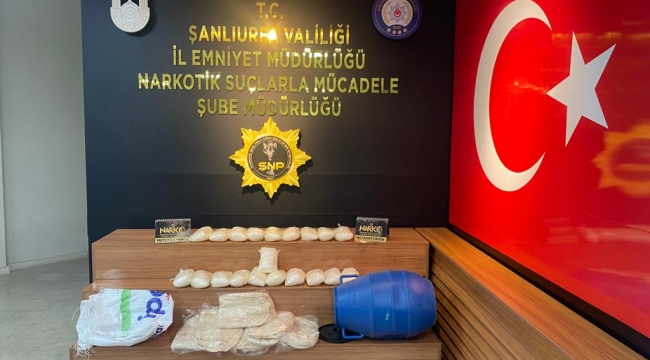 Urfa'da uyuşturucu operasyonu: