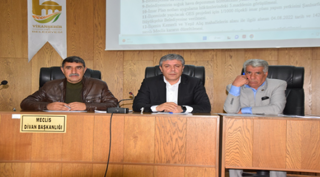 Viranşehir Belediyesi Nisan Ayı Meclis Toplantısı Yapıldı