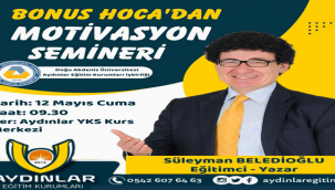 Aydınlar farkıyla' Bonus Hoca'  Şanlıurfa'ya geliyor