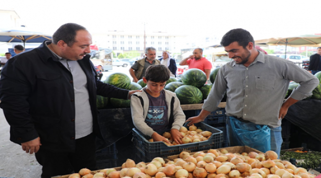 Başkan Ekinci Pazar Esnafından Erdoğan İçin Destek İstedi