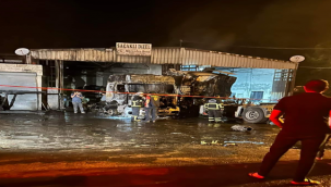 Şanlıurfa'da iki tır kül oldu