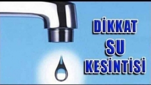 Şanlıurfa'da su kesintisi