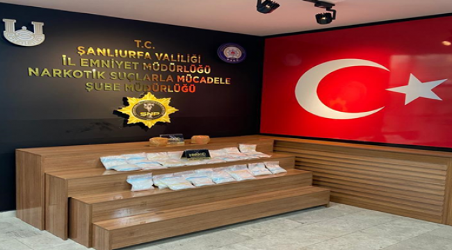 Şanlıurfa'da uyuşturucu operasyon