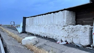 Urfa'da tır devrildi, 1 ölü 