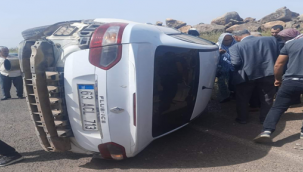 Viranşehir'de otomobil takla attı, 1 yaralı