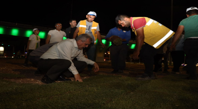 Başkan Beyazgül Abide Kavşağındaki Çalışmaları Yerinde İnceledi