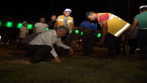 Başkan Beyazgül Abide Kavşağındaki Çalışmaları Yerinde İnceledi