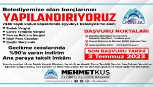 Borçtan Kurtulma Fırsatı 3 Temmuz'a Kadar Devam Ediyor