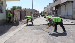 Hürriyet Mahallesinde Üst Yapı Çalışmaları Tüm Hızıyla Devam Ediyor