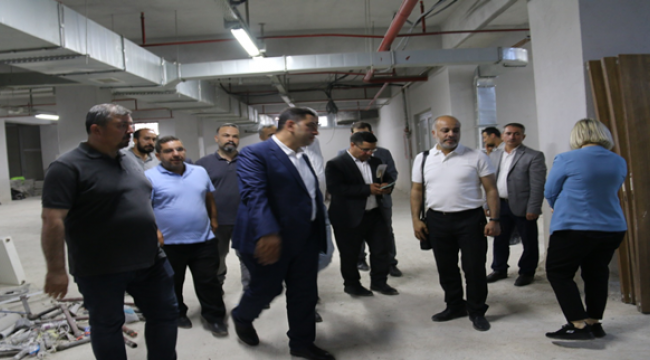 Müdür Solmaz, Ağız ve Diş Sağlığı Hastanesinde incelemelerde bulundu