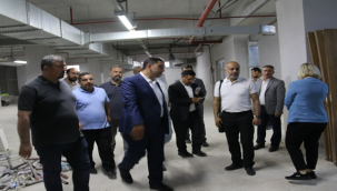 Müdür Solmaz, Ağız ve Diş Sağlığı Hastanesinde incelemelerde bulundu