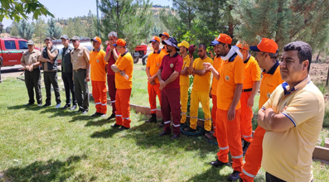 Şanlıurfa'da olası orman yangınlarına tatbikatlarla hazırlanıyorlar