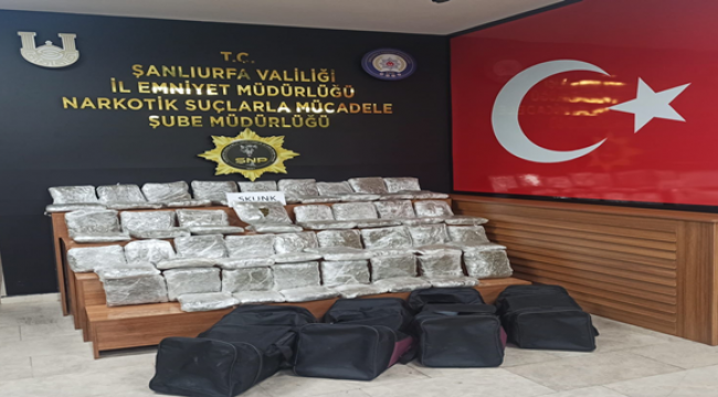 Şanlıurfa'da uyuşturucuya geçit yok