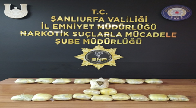 Şanlıurfa emniyetinden bir başarılı operasyon!