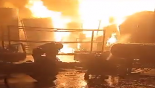 Şanlıurfa OSB'de trafo fabrikasında korkutan yangın