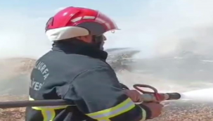 Urfa'da korkutan tır yangını!