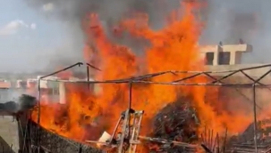 Urfa'da korkutan yangın! Kullanılamaz hale geldi