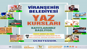 Viranşehir Belediyesi'nin Yaz Kursları Başlıyor 
