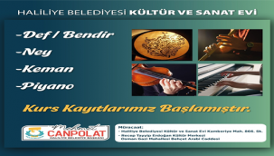 Haliliye'de Kültür ve sanat kursları başlıyor