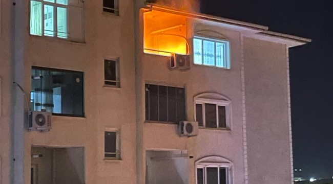 Karaköprü basın sitede korkutan yangın!