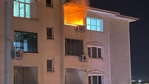 Karaköprü basın sitede korkutan yangın!