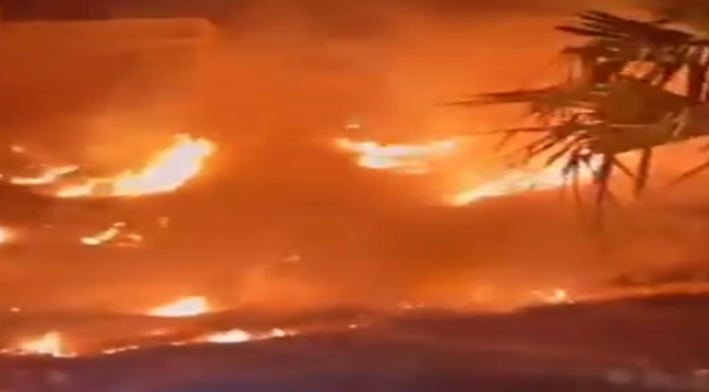 Kızılkoyun bölgesinde korkutan yangınlar