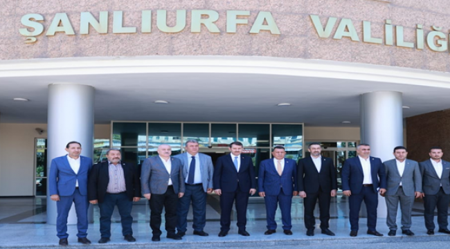 MHP Deprem heyeti Şanlıurfa Valiliğini ziyaret etti