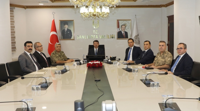 Şanlıurfa'da İl Güvenlik ve Asayiş Koordinasyon toplantısı gerçekleşti