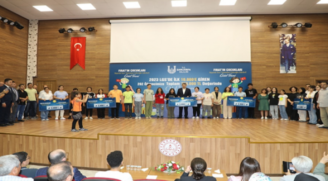 Şanlıurfa'da LGS'de başarılı öğrenciler ödüllendirildi