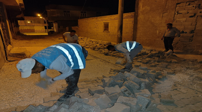 Eyyübiye'de gece mesaisi