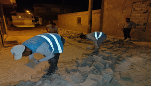 Eyyübiye'de gece mesaisi