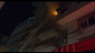 Eyyübiye'de yangın