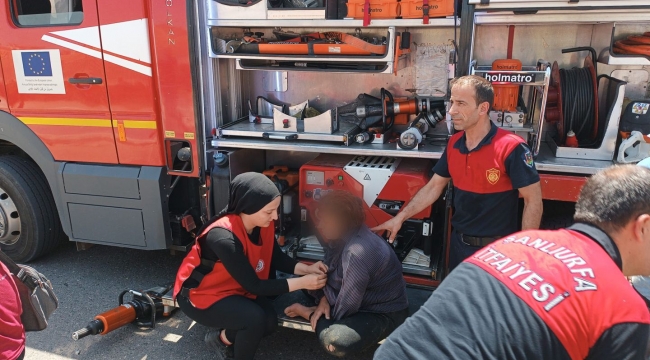 Haliliye'de boğulma tehlikesi geçiren kadın kurtarıldı 