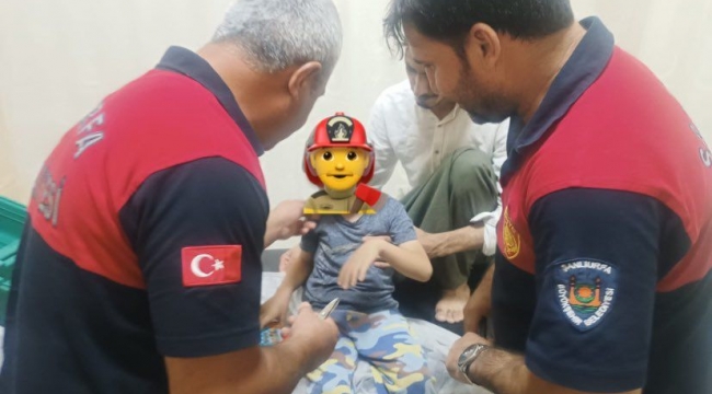 İtfaiye ekiplerin müdahalesiyle çıkartıldı!