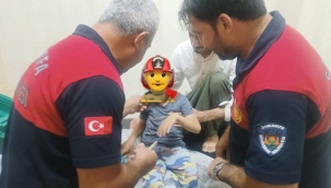 İtfaiye ekiplerin müdahalesiyle çıkartıldı!